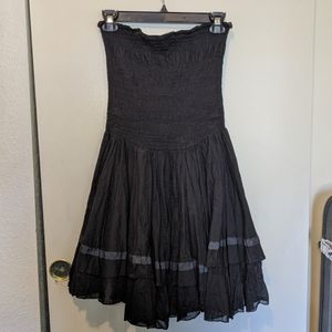 Fiorucci strapless black cocktail dress